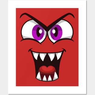 Big angry face Posters and Art